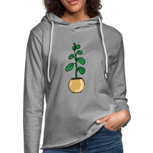 Load image into Gallery viewer, Unisex Lightweight Terry Plant Hoodie - heather gray
