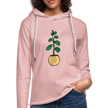 Load image into Gallery viewer, Unisex Lightweight Terry Plant Hoodie - cream heather pink
