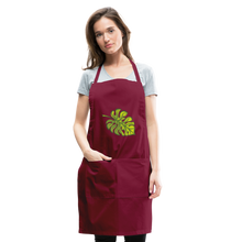 Load image into Gallery viewer, Adjustable Multipurpose Monstera Leaf Apron - burgundy
