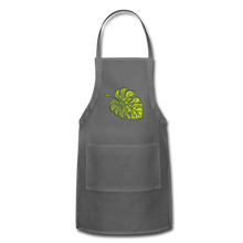 Load image into Gallery viewer, Adjustable Multipurpose Monstera Leaf Apron - charcoal
