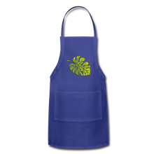 Load image into Gallery viewer, Adjustable Multipurpose Monstera Leaf Apron - royal blue
