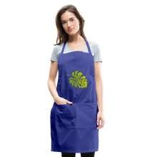 Load image into Gallery viewer, Adjustable Multipurpose Monstera Leaf Apron - royal blue
