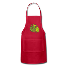 Load image into Gallery viewer, Adjustable Multipurpose Monstera Leaf Apron - red
