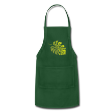 Load image into Gallery viewer, Adjustable Multipurpose Monstera Leaf Apron - forest green
